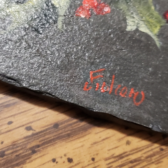 Beautiful hand painted Cardinal Slate - Picture 2 of 6